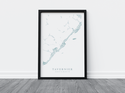 Tavernier Map Print