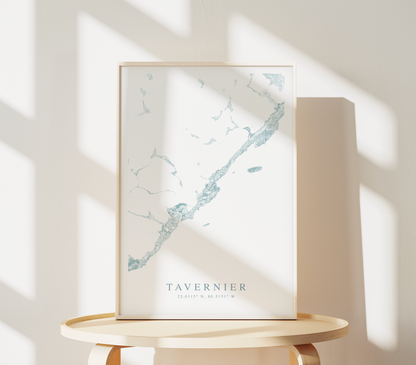 Tavernier Map Print