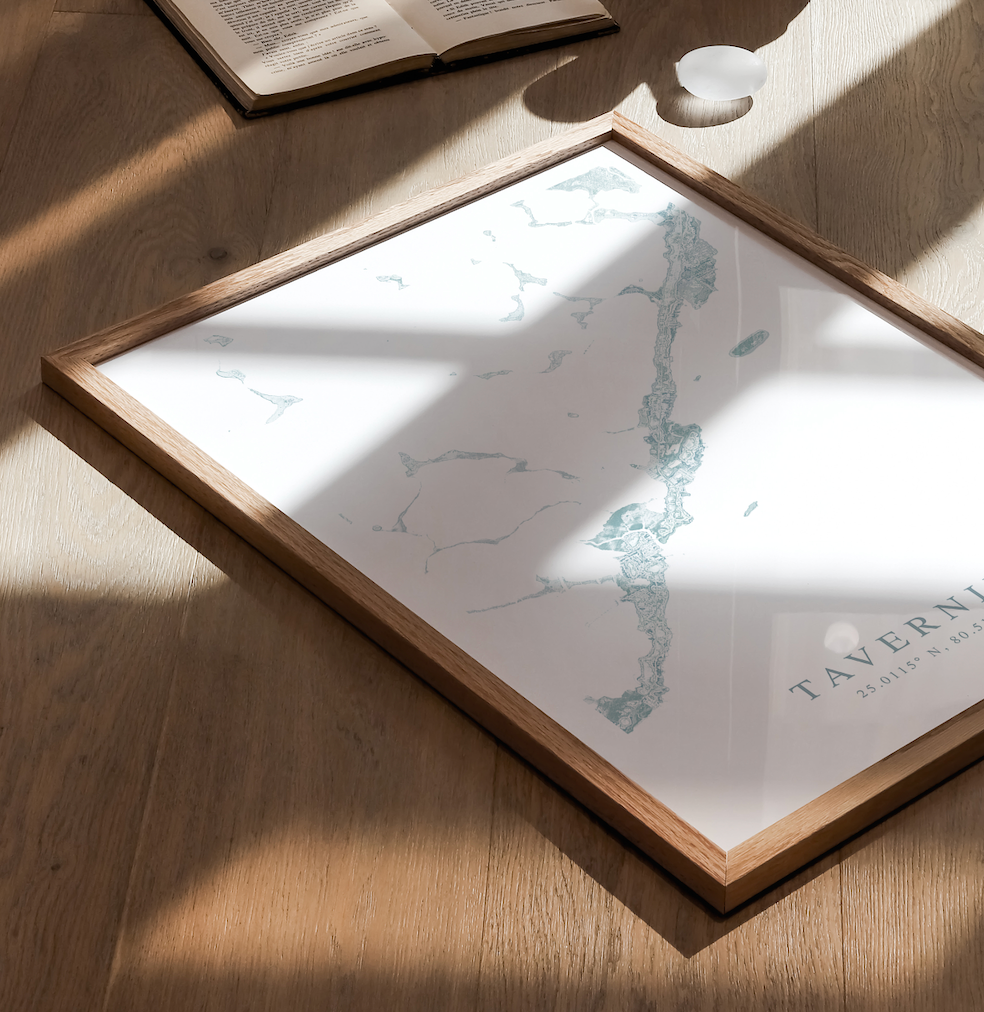 Tavernier Map Print