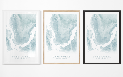 Cape Coral Map Print