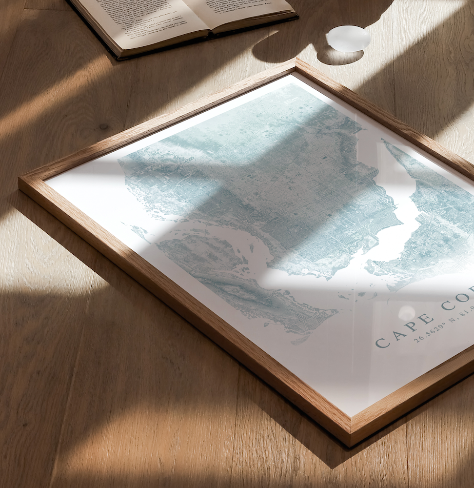 Cape Coral Map Print