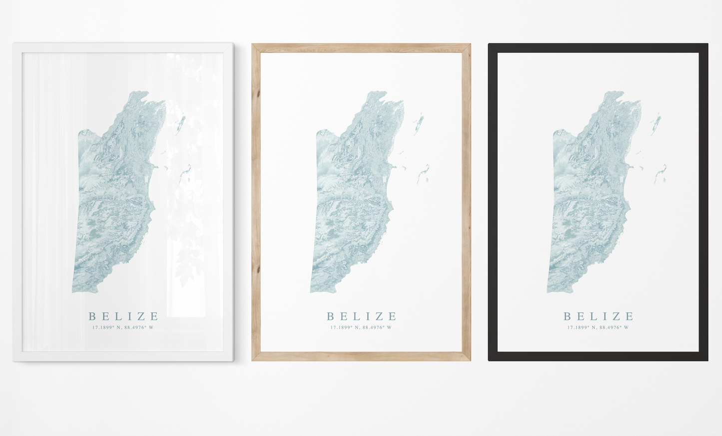 Belize Map Print