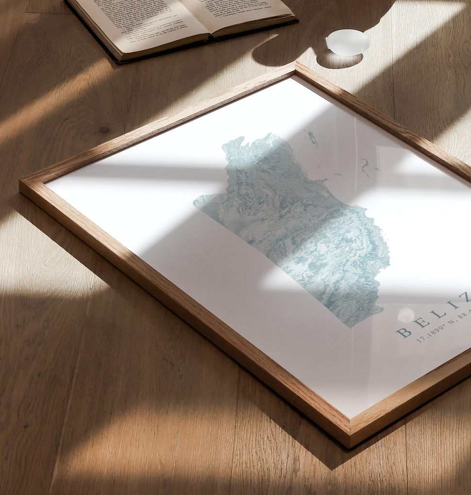 Belize Map Print