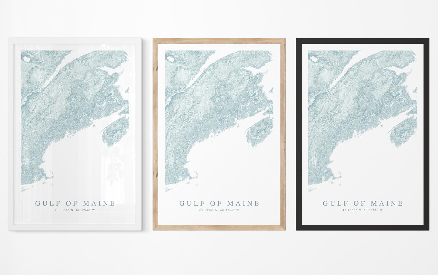 Gulf of Maine Map Print