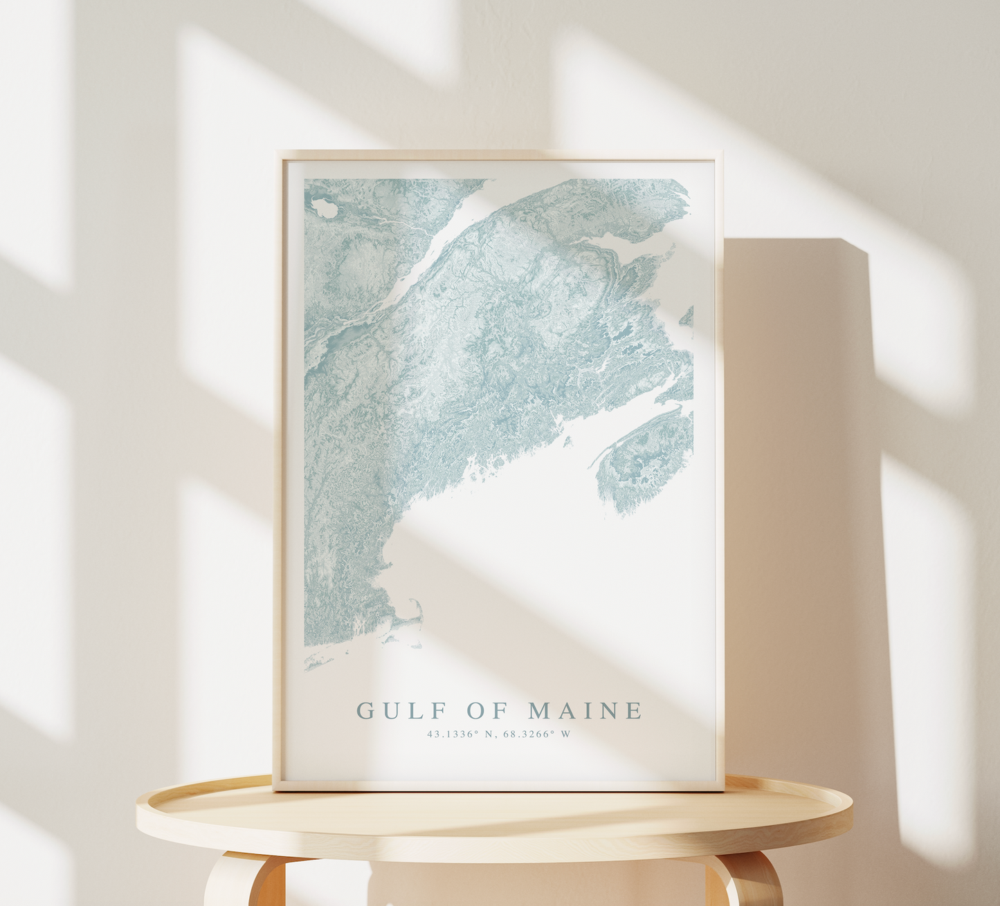 Gulf of Maine Map Print