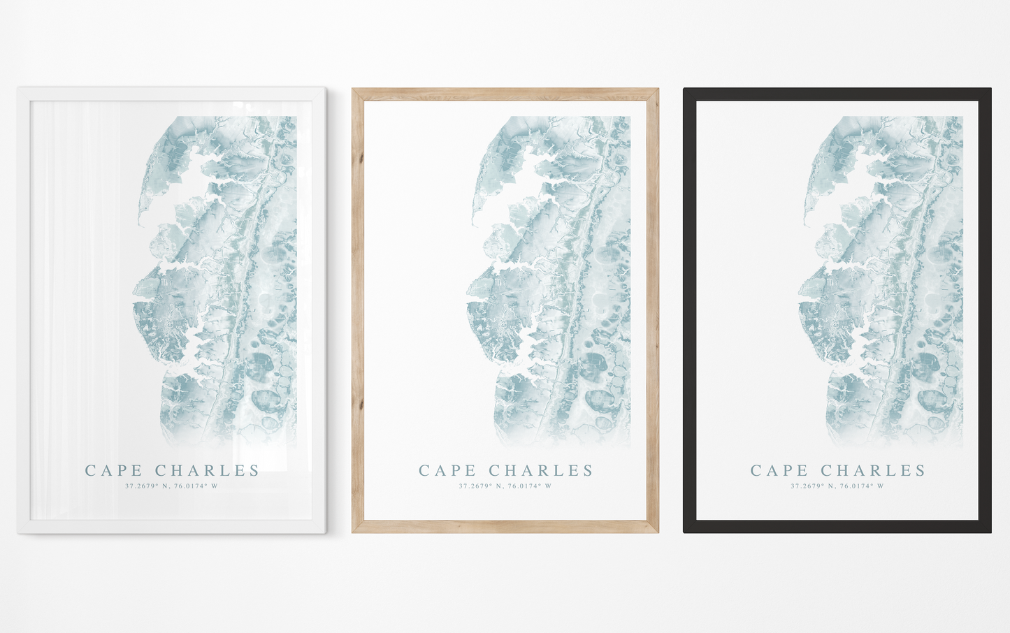 Cape Charles Map Print