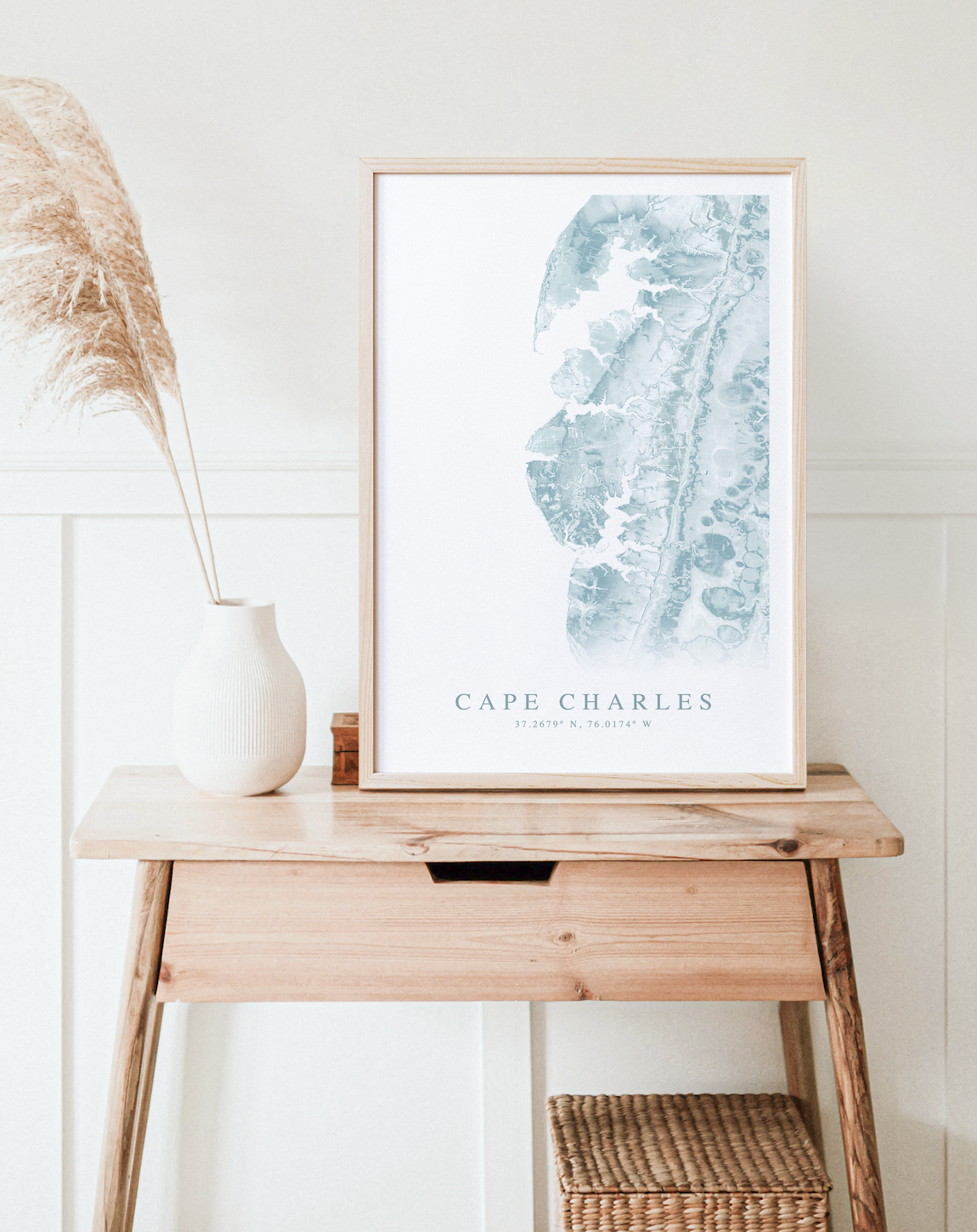 Cape Charles Map Print