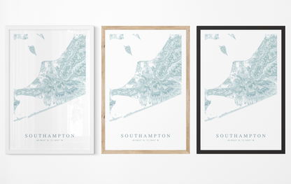 Southampton NY Map Print