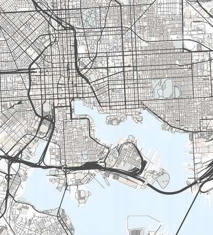 Baltimore Map Print