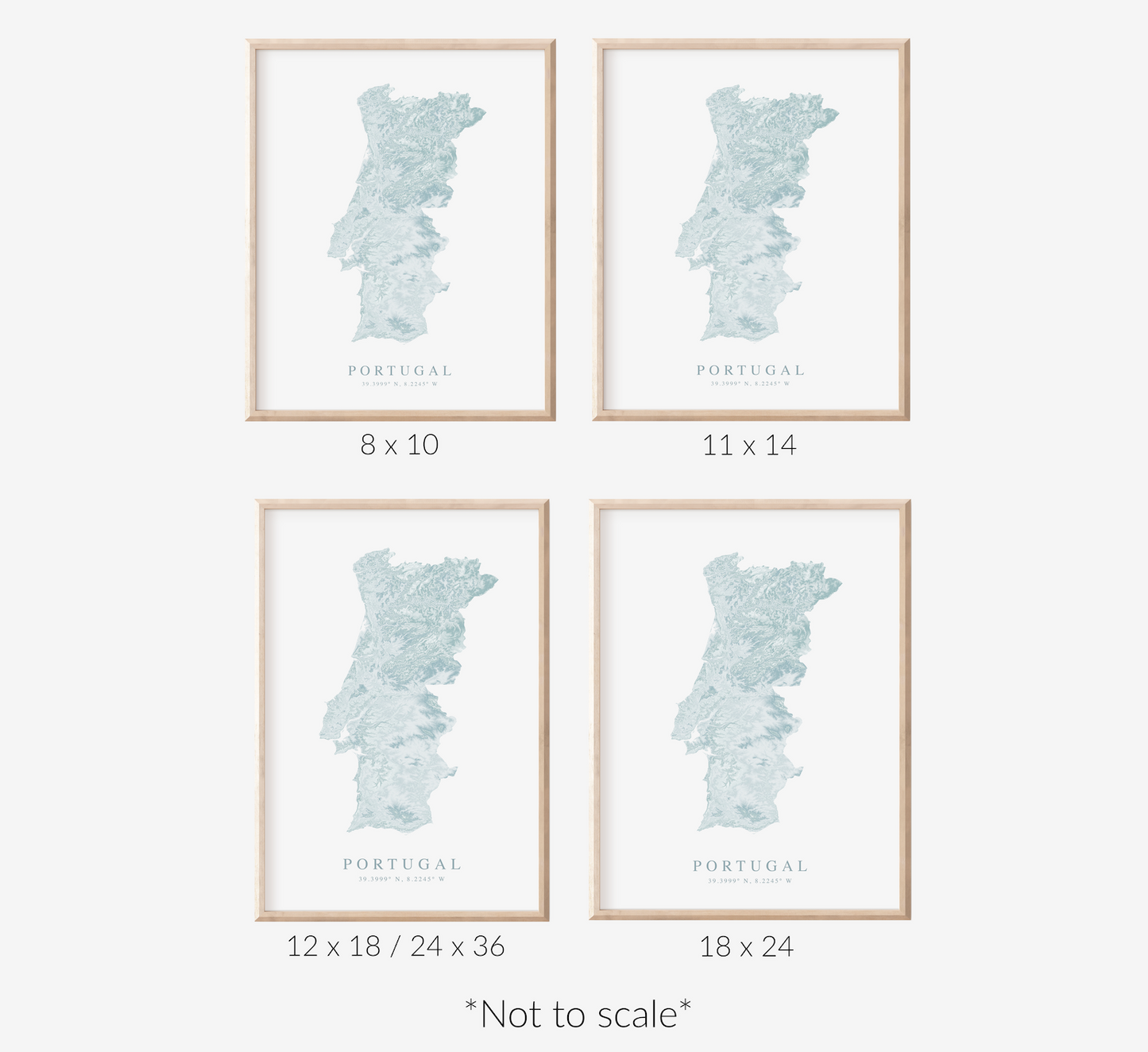 Portugal Map Print