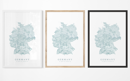 Germany Map Print