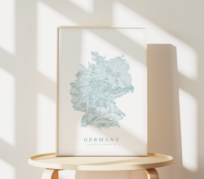 Germany Map Print