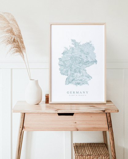 Germany Map Print