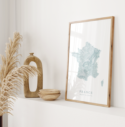 France Map Print