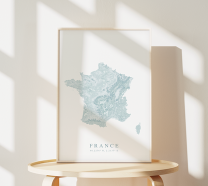 France Map Print