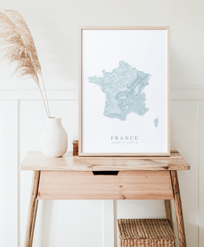 France Map Print