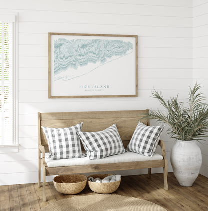 Fire Island Map Print