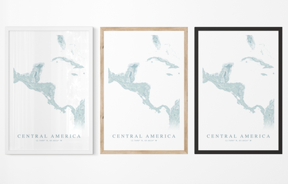 Central America Map Print