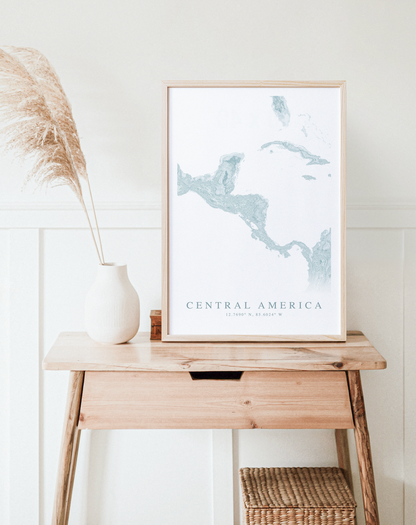 Central America Map Print