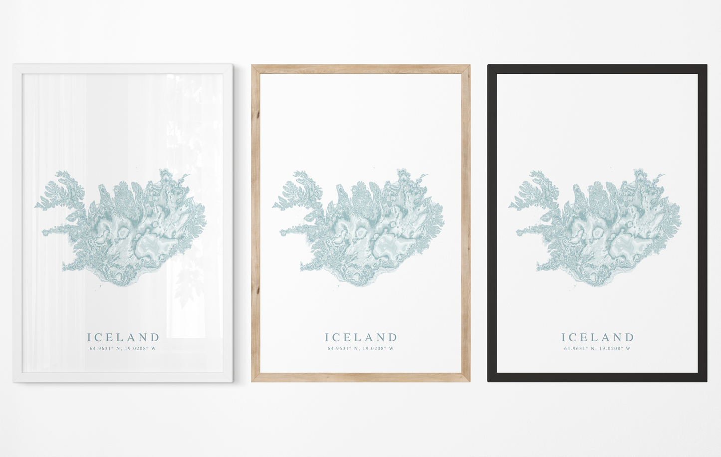 Iceland Map Print