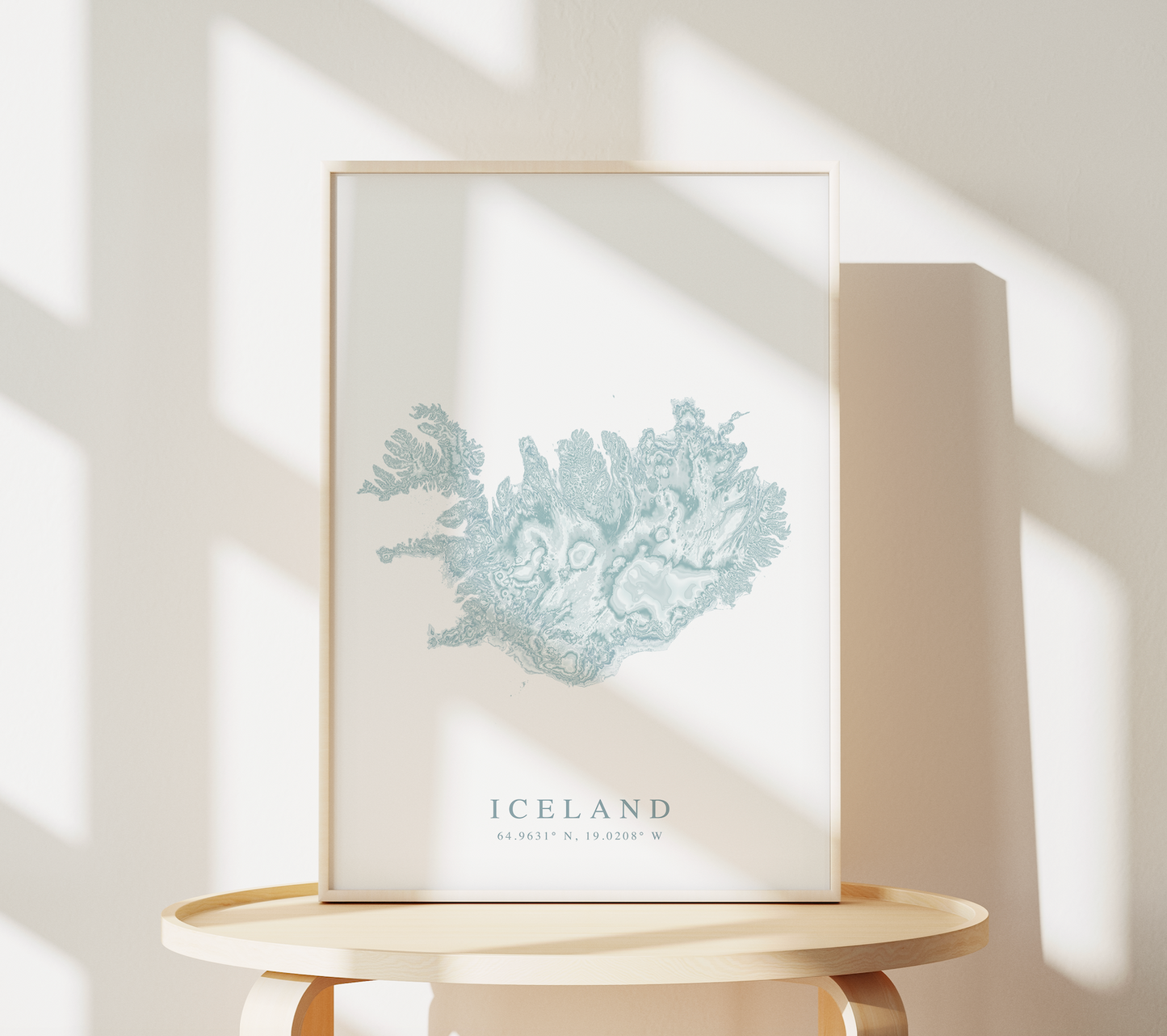 Iceland Map Print