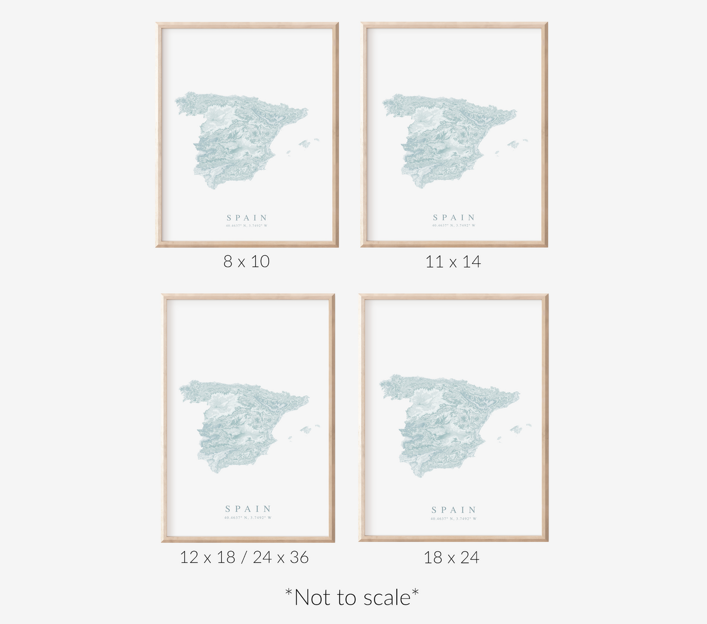 Spain Map Print