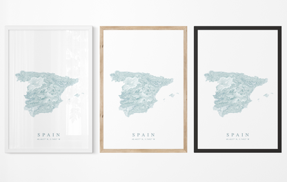 Spain Map Print