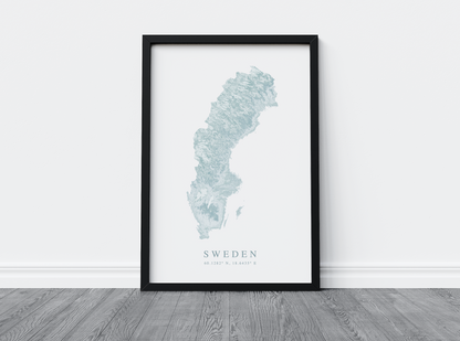 Sweden Map Print