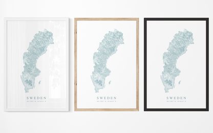 Sweden Map Print