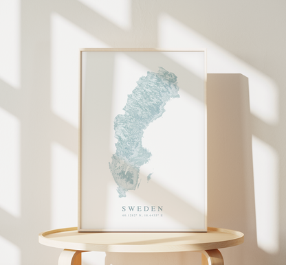 Sweden Map Print