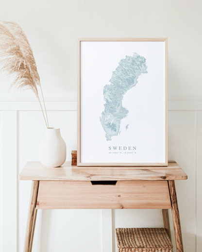 Sweden Map Print