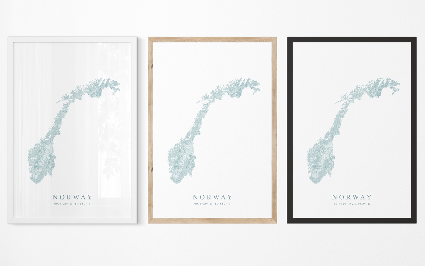 Norway Map Print