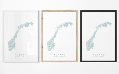 Norway Map Print