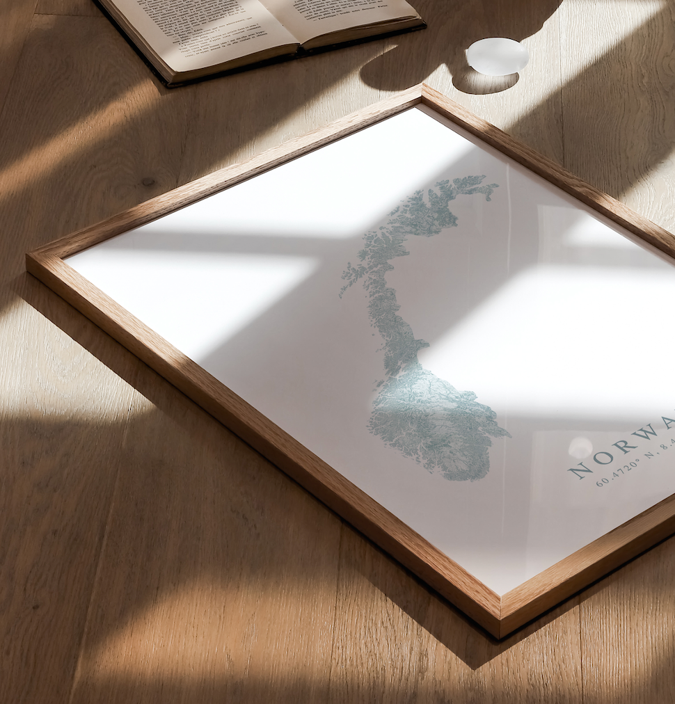 Norway Map Print