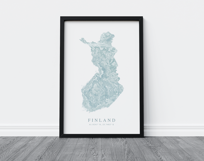 Finland Map Print