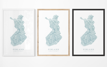 Finland Map Print