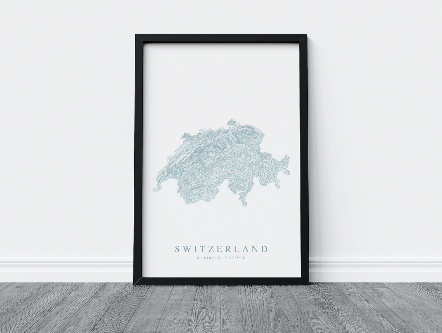 Switzerland Map Print