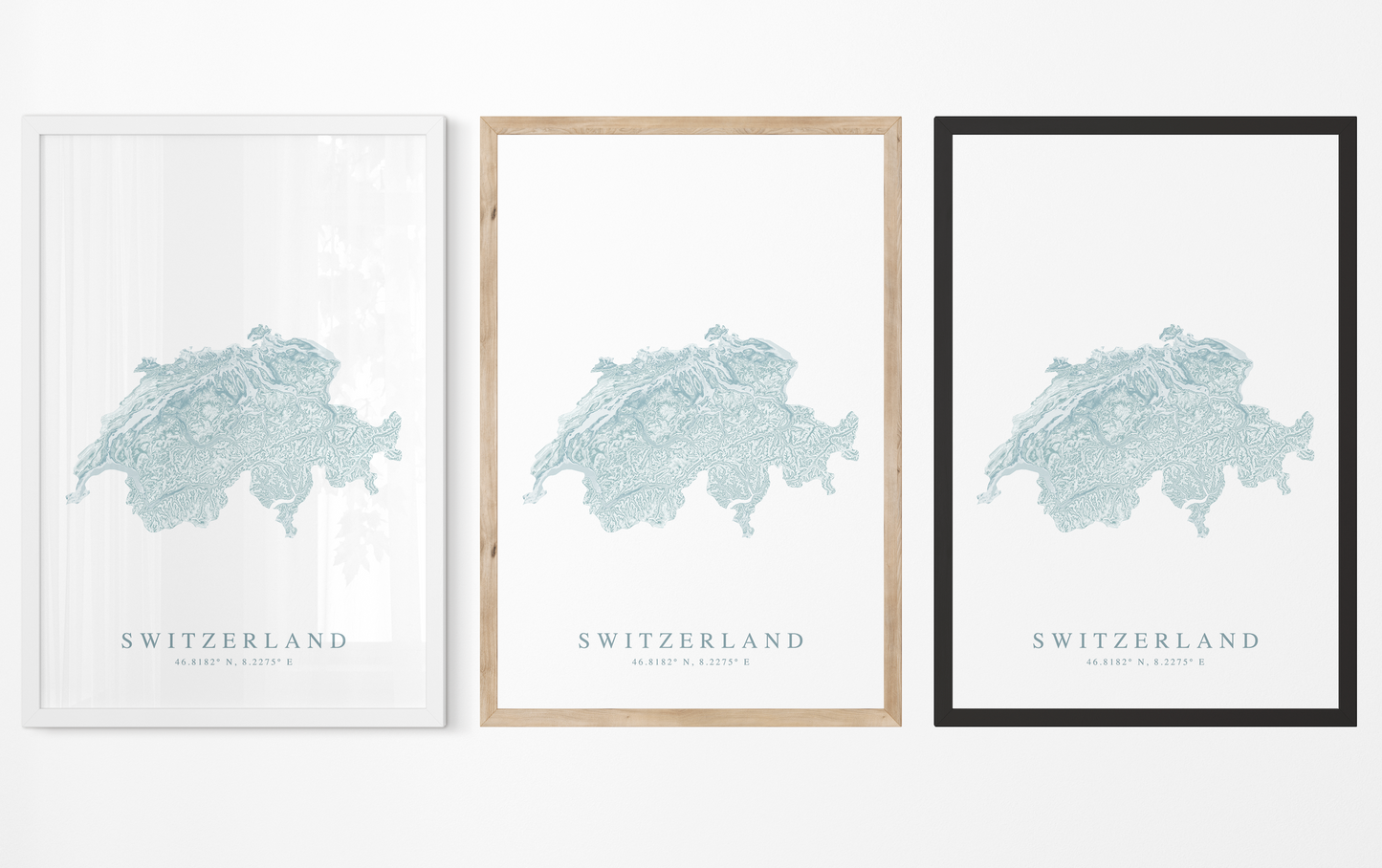 Switzerland Map Print