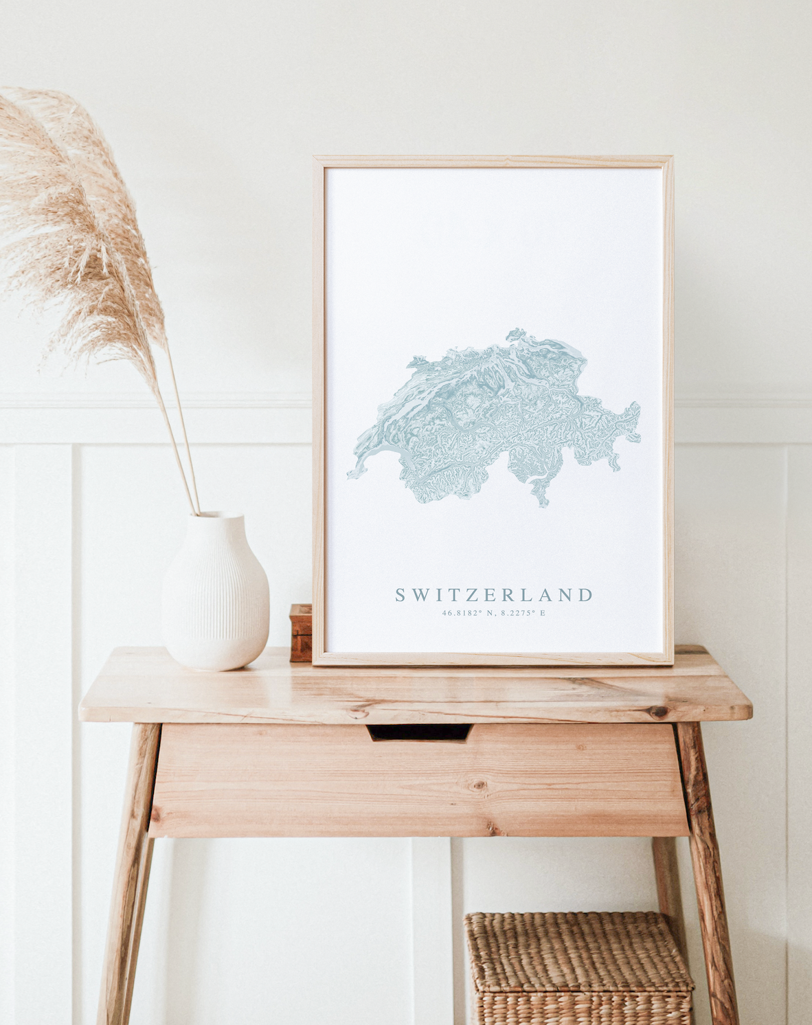 Switzerland Map Print