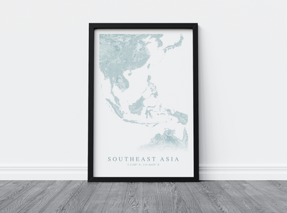 Southeast Asia Map Print