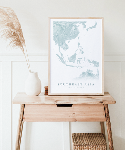 Southeast Asia Map Print