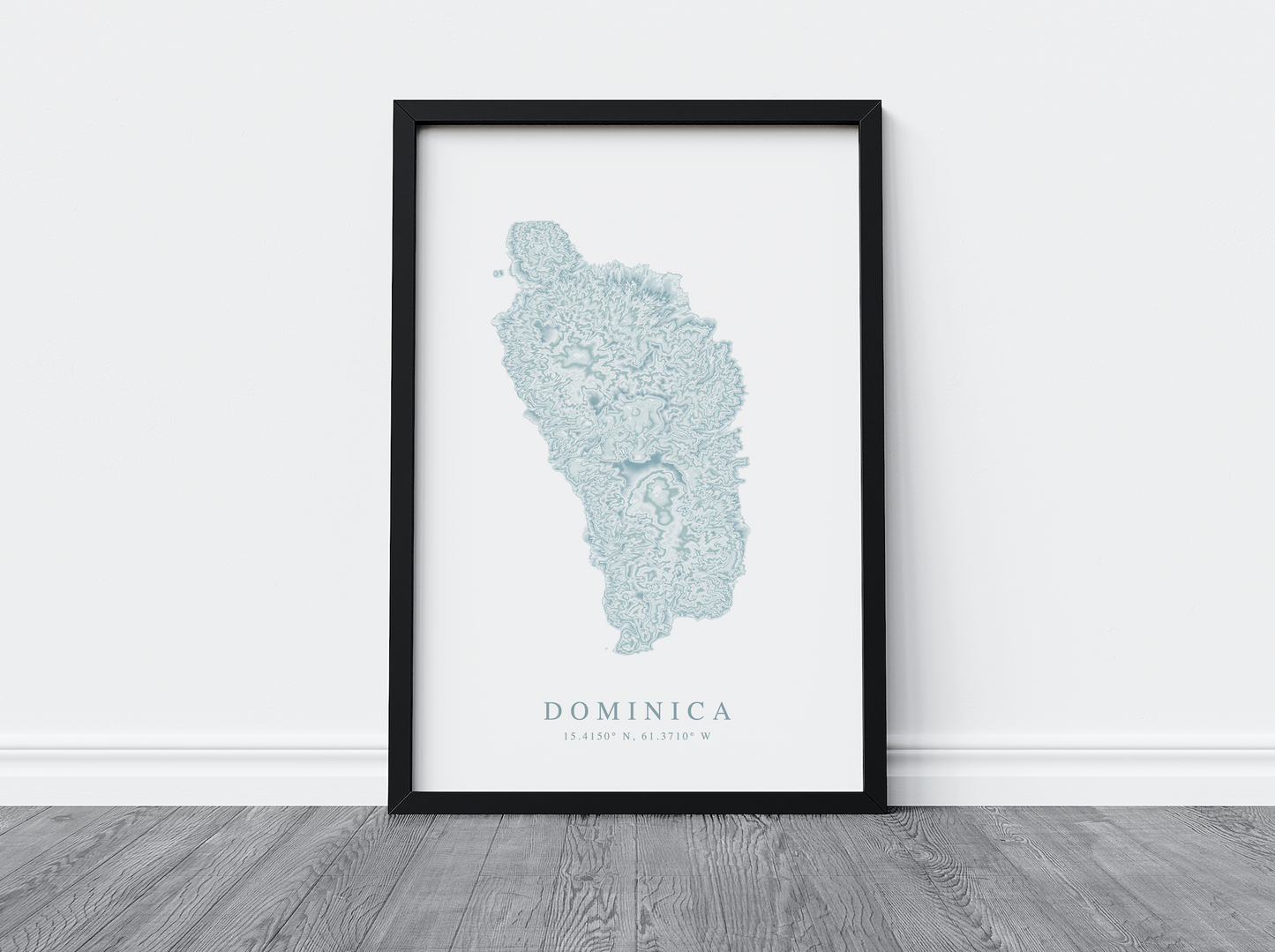 Dominica Map Print