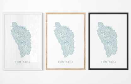 Dominica Map Print