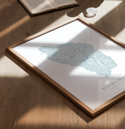 Dominica Map Print