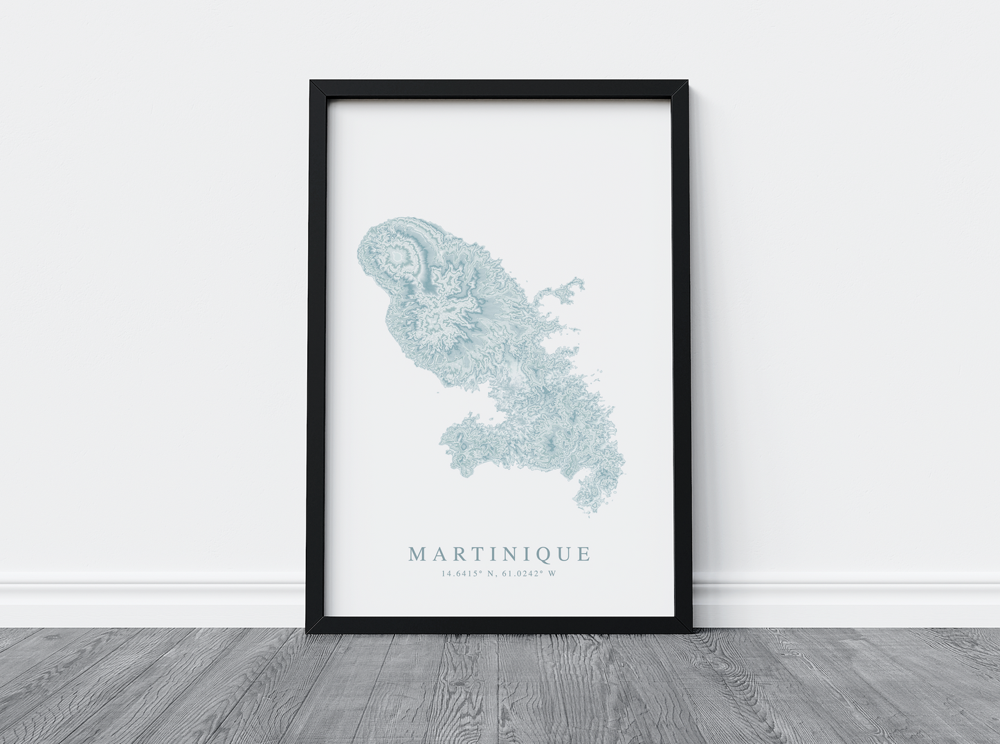 Martinique Map Print