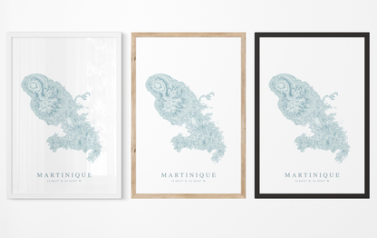 Martinique Map Print