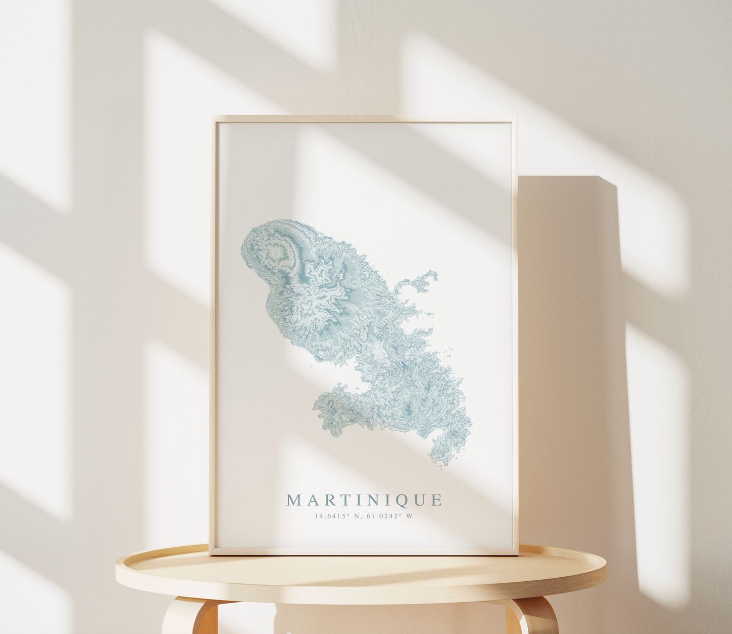 Martinique Map Print