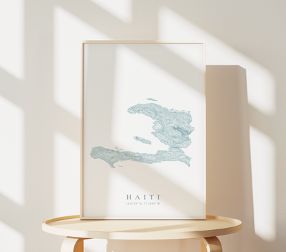 Haiti Map Print