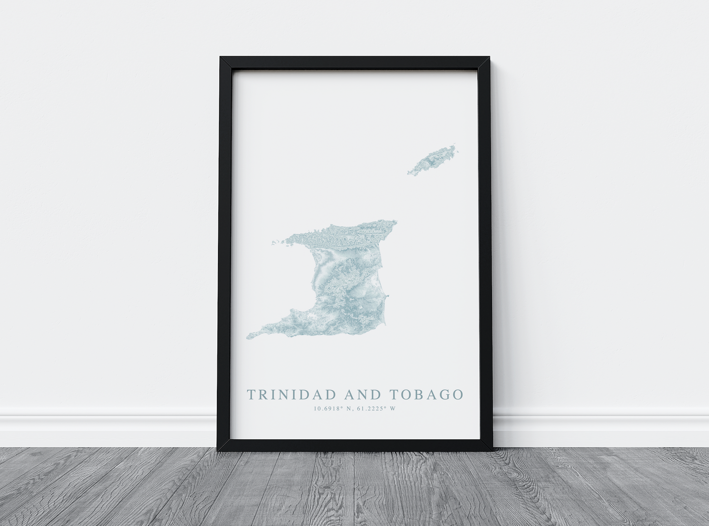 Trinidad and Tobago Map Print