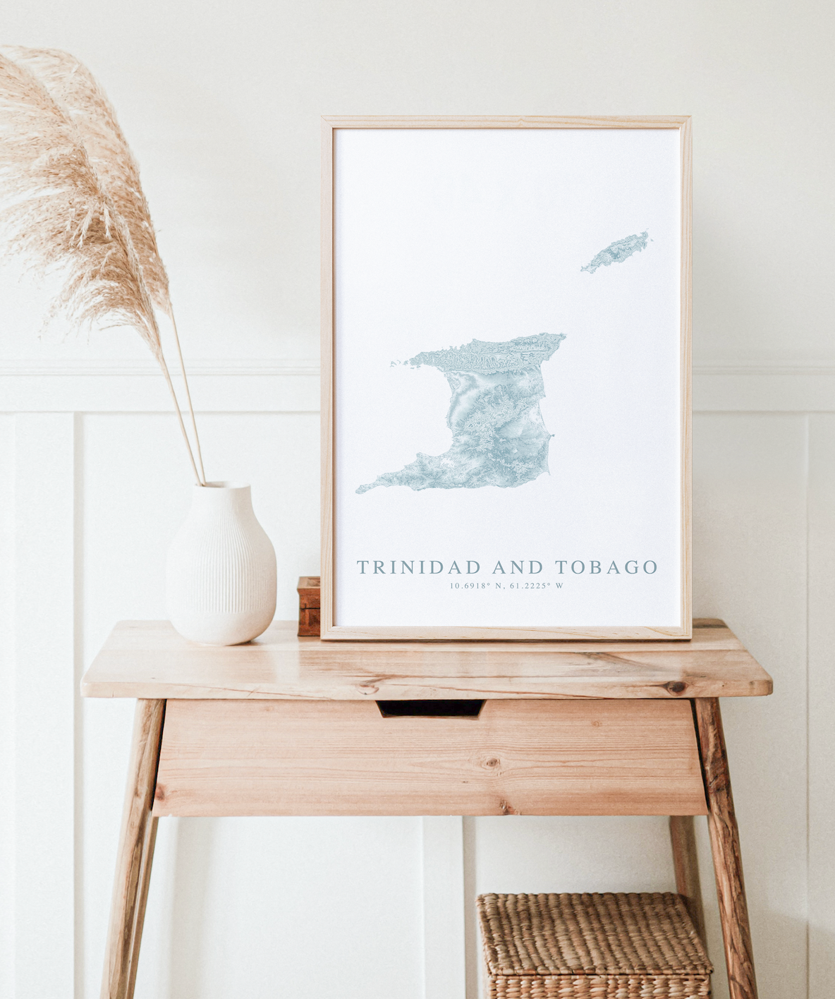 Trinidad and Tobago Map Print